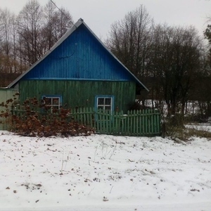 Дачный участок с деревянным домом на берегу р. Днепр.