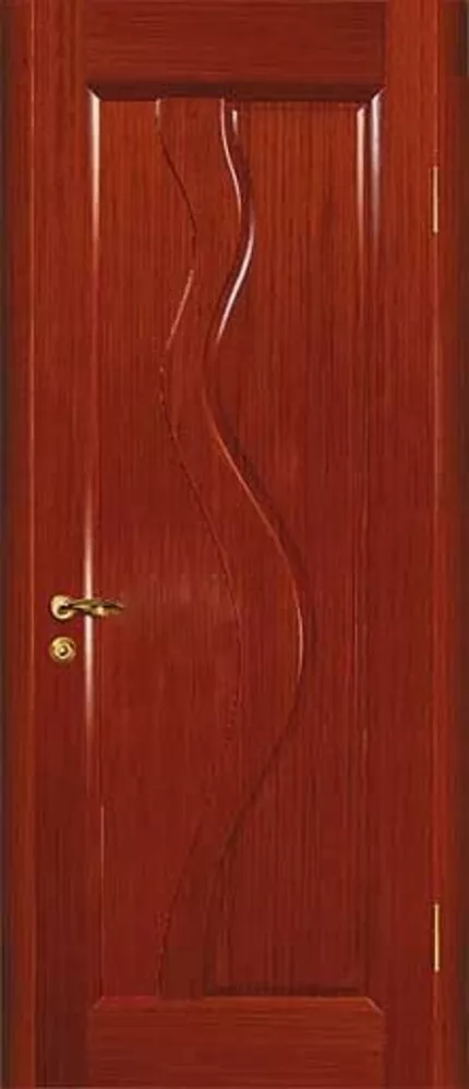 Двери межкомнатные шпонированные Ниагара ДГ (красное дерево)